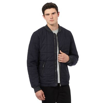 Red Herring Navy quilted cotton bomber jacket